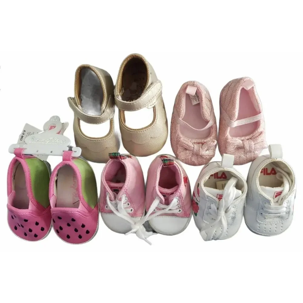 Baby Girl Slip On • Fila • Polo - Size 0 - 12 Month Variety of 5 Dress Shoes